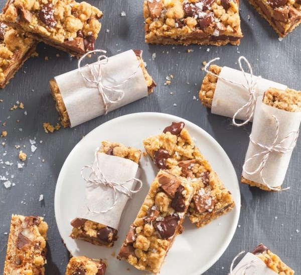 Chocolate-dulce de leche bars