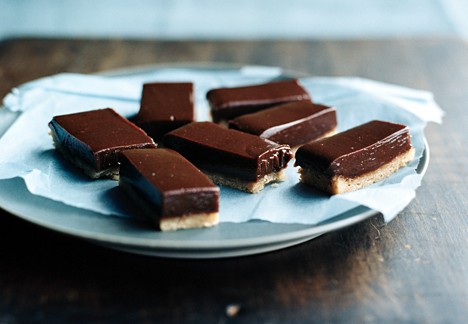 Chocolate dulce de leche bars