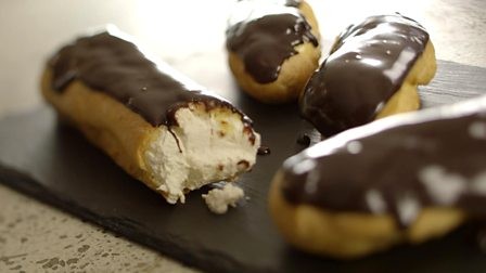 Chocolate eclairs