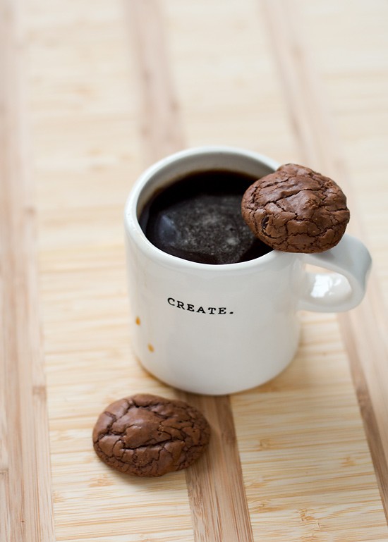 Chocolate espresso fudge cookies