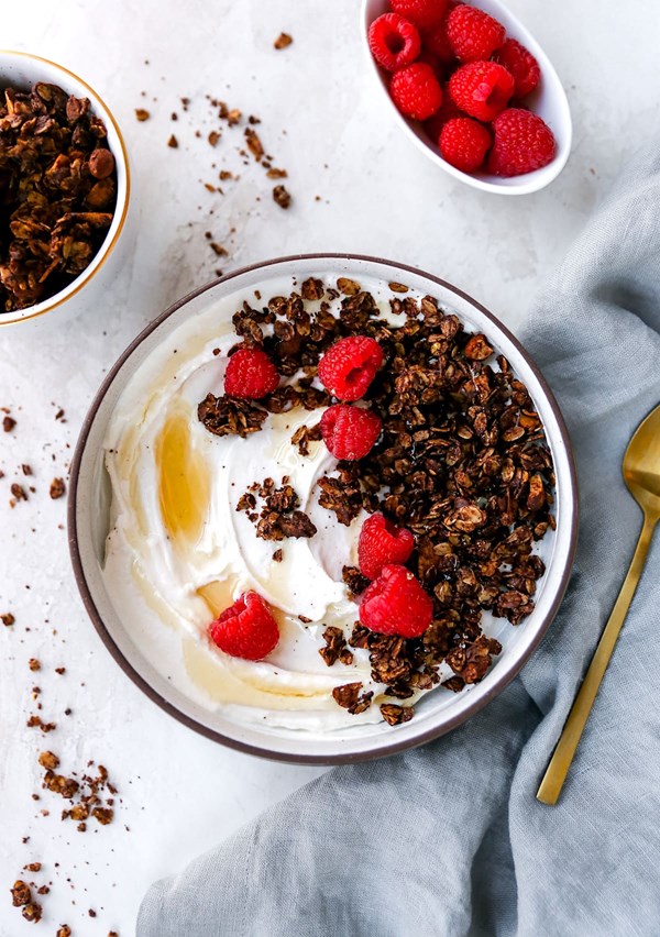 Chocolate espresso granola