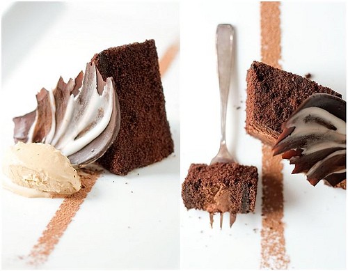 Chocolate espresso mousse cake