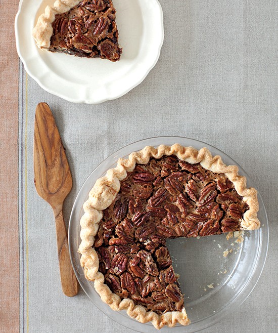 Chocolate espresso pecan pie