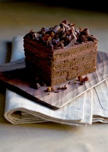Chocolate feather bed