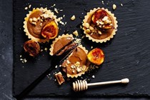 Chocolate, fig & macadamia tarts [Joanna Barrett]