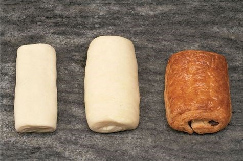 Chocolate-filled croissants (Pains au chocolat)