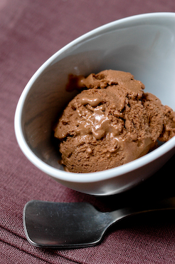 Chocolate frozen yogurt