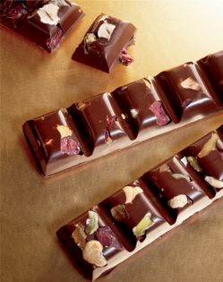 Chocolate fruit and nut blocks