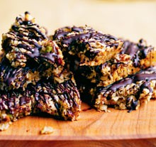 Chocolate fruit flapjack