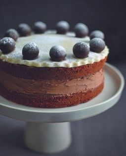 Chocolate fruit, hazelnut & almond simnel cake