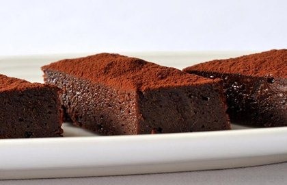 Chocolate, fudge and Cornish sea salt brownies