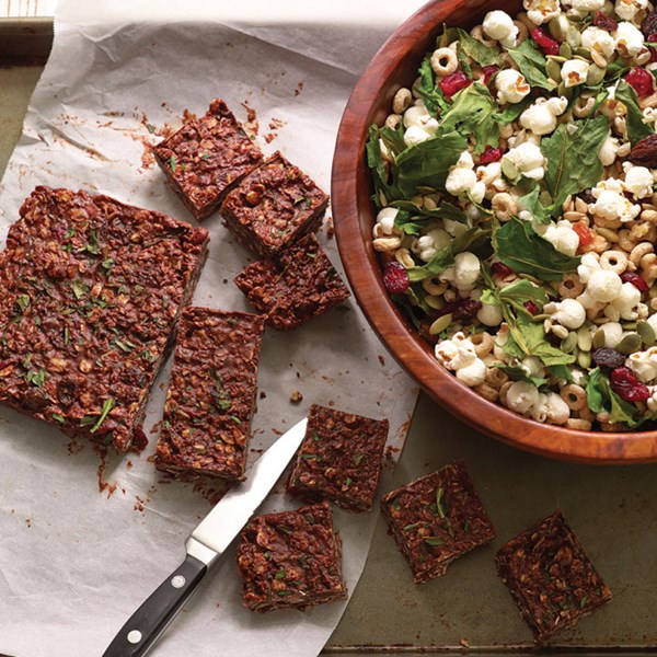 Chocolate fudge energy squares