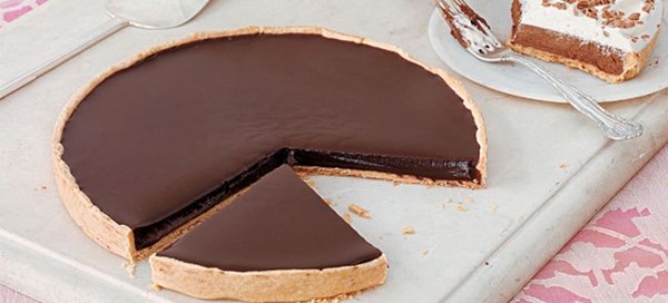 Chocolate ganache tart (Tarte au ganache chocolat)