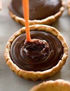 Chocolate ganache tarts