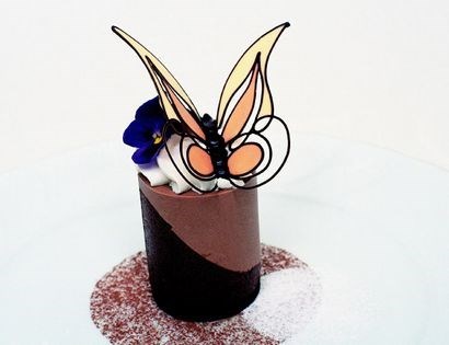 Chocolate ganache towers