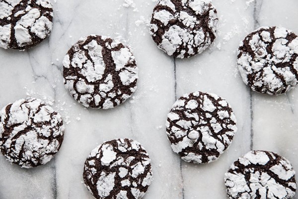 Chocolate ginger crinkle cookies