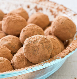 Chocolate-ginger truffles