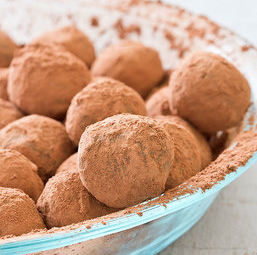 Chocolate-ginger truffles