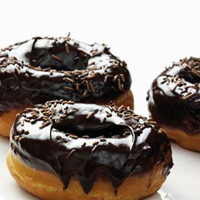 Chocolate glazed doughnuts 