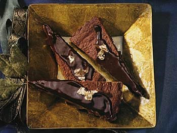 Chocolate-glazed mocha fans