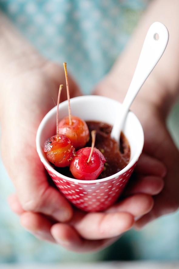 Chocolate, hazelnut and fleur de sel pots de crème