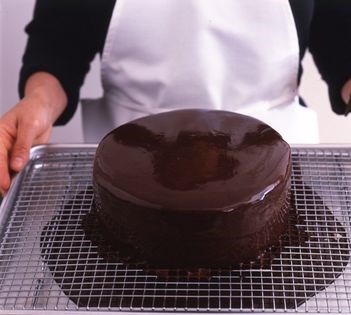 Chocolate hazelnut cake with chocolate filling and hazelnut buttercream