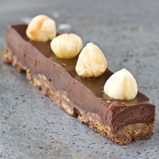 Chocolate hazelnut crunch bars