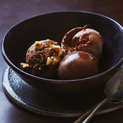 Chocolate hazelnut crunch ice cream