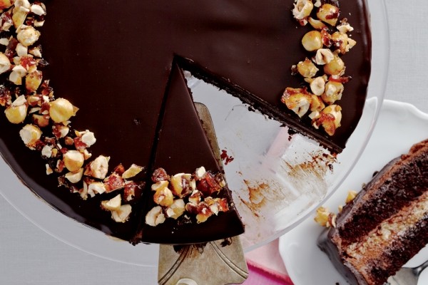 Chocolate hazelnut mousse cake