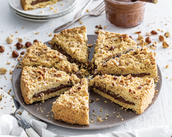 Chocolate hazelnut sbrisolona