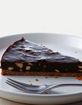 Chocolate hazelnut tart