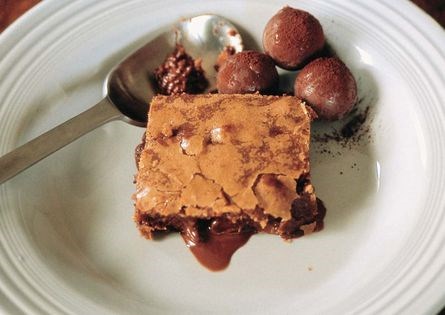Chocolate-hazelnut truffle brownies