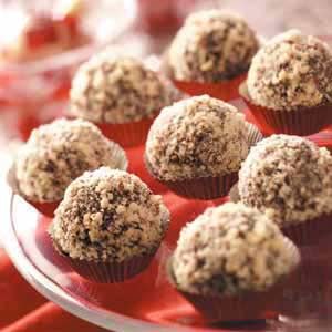 Chocolate hazelnut truffles 