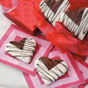 Chocolate heart cookies