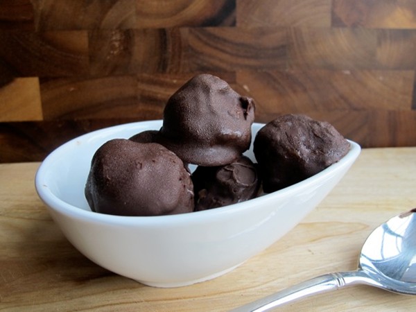 Chocolate ice cream bon bons