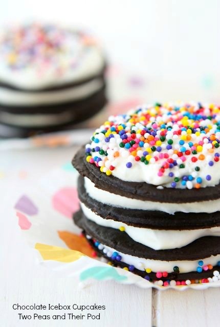 Chocolate icebox cupcakes