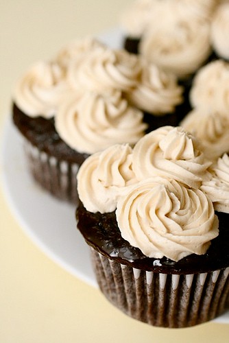 Chocolate Kahlua cupcakes