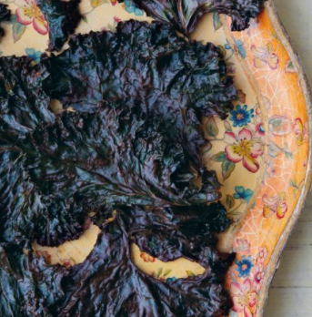 Chocolate kale chips