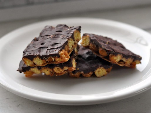 Chocolate Kix toffee bark