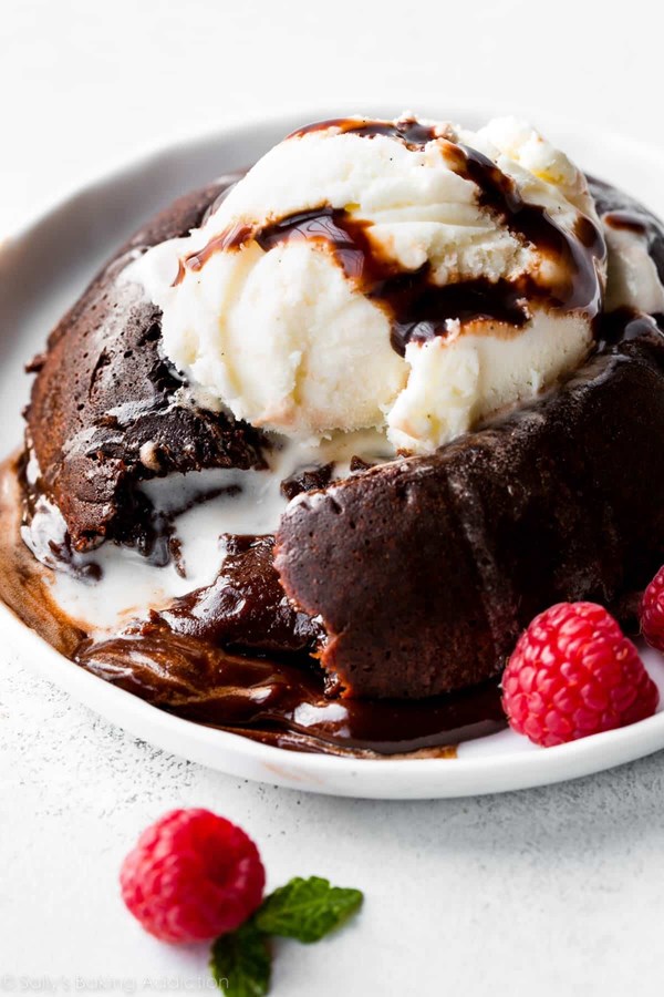 Chocolate lava cakes