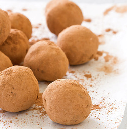 Chocolate-lemon truffles