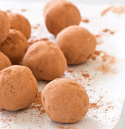 Chocolate-lemon truffles