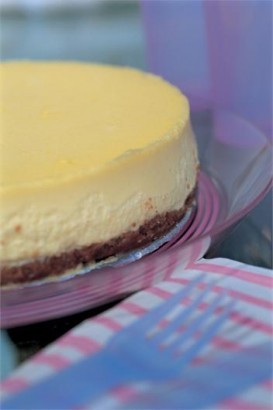 Chocolate-lime cheesecake