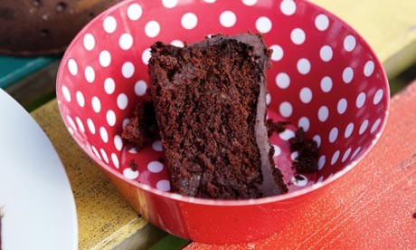 Chocolate, marmalade and hazelnut cake