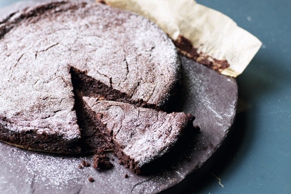 Chocolate marmalade slump cake