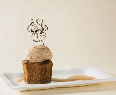 Chocolate melting moments torte flavored with Assam tea