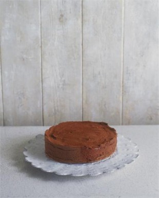 Chocolate meringue truffle cake