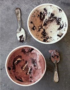 Chocolate milk and cookies [ice cream]