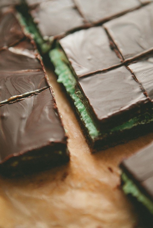Chocolate mint bites