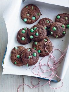 Chocolate mint chip cookies